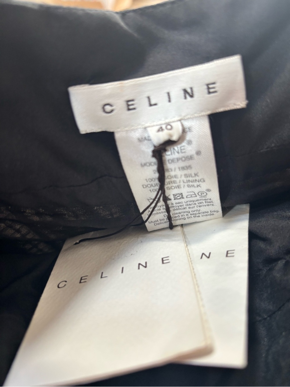 Black sequin Celine cocktail dress - Picture 7 of 8